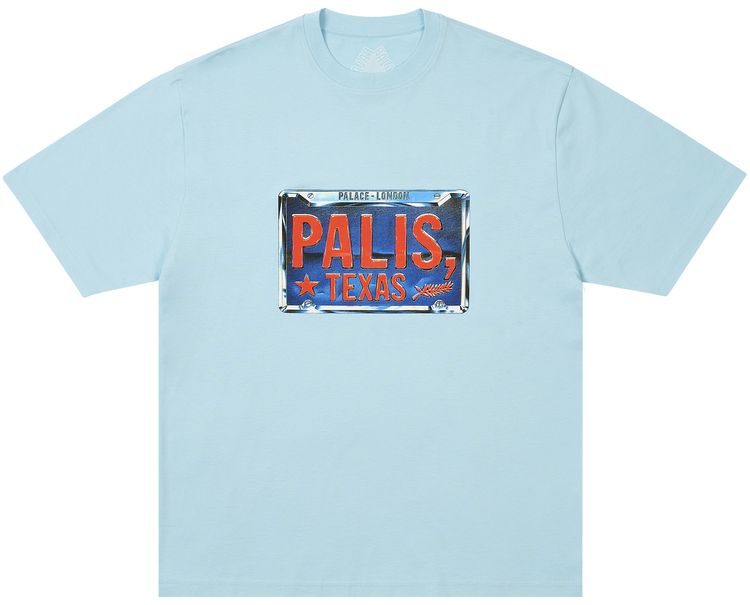 Palace Palis Texas T Shirt Skyline Blue