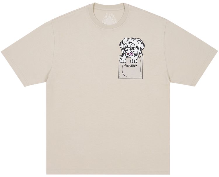 Palace Palmation T Shirt Stoney Grey