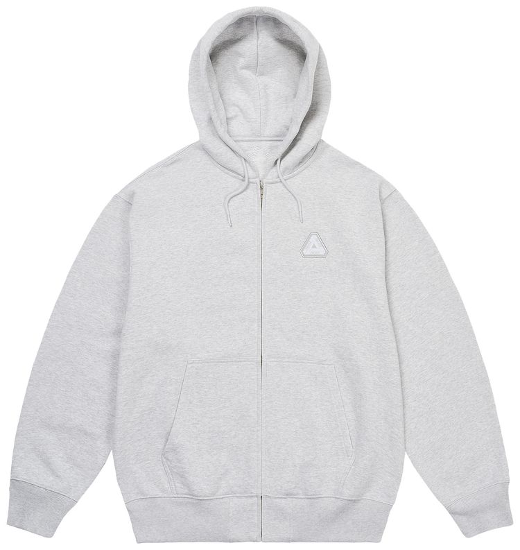 Palace Sofar Zip Hood Grey Marl