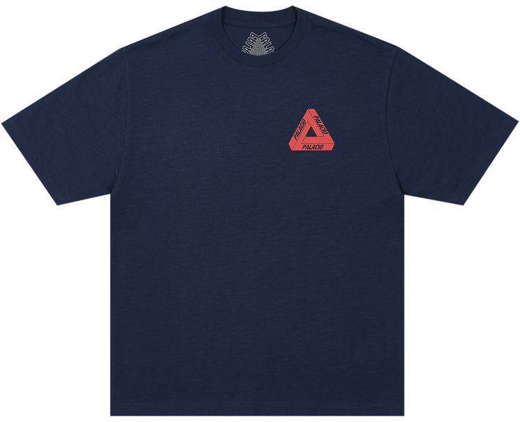 Palace Tri Lingual T Shirt Navy
