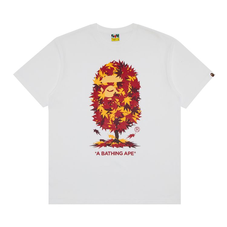 BAPE Japan Autumn Ape Head Tee White
