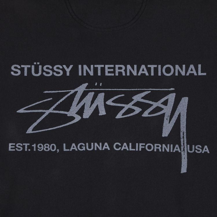 Stussy Smooth International Hoodie Pigment Dyed Black