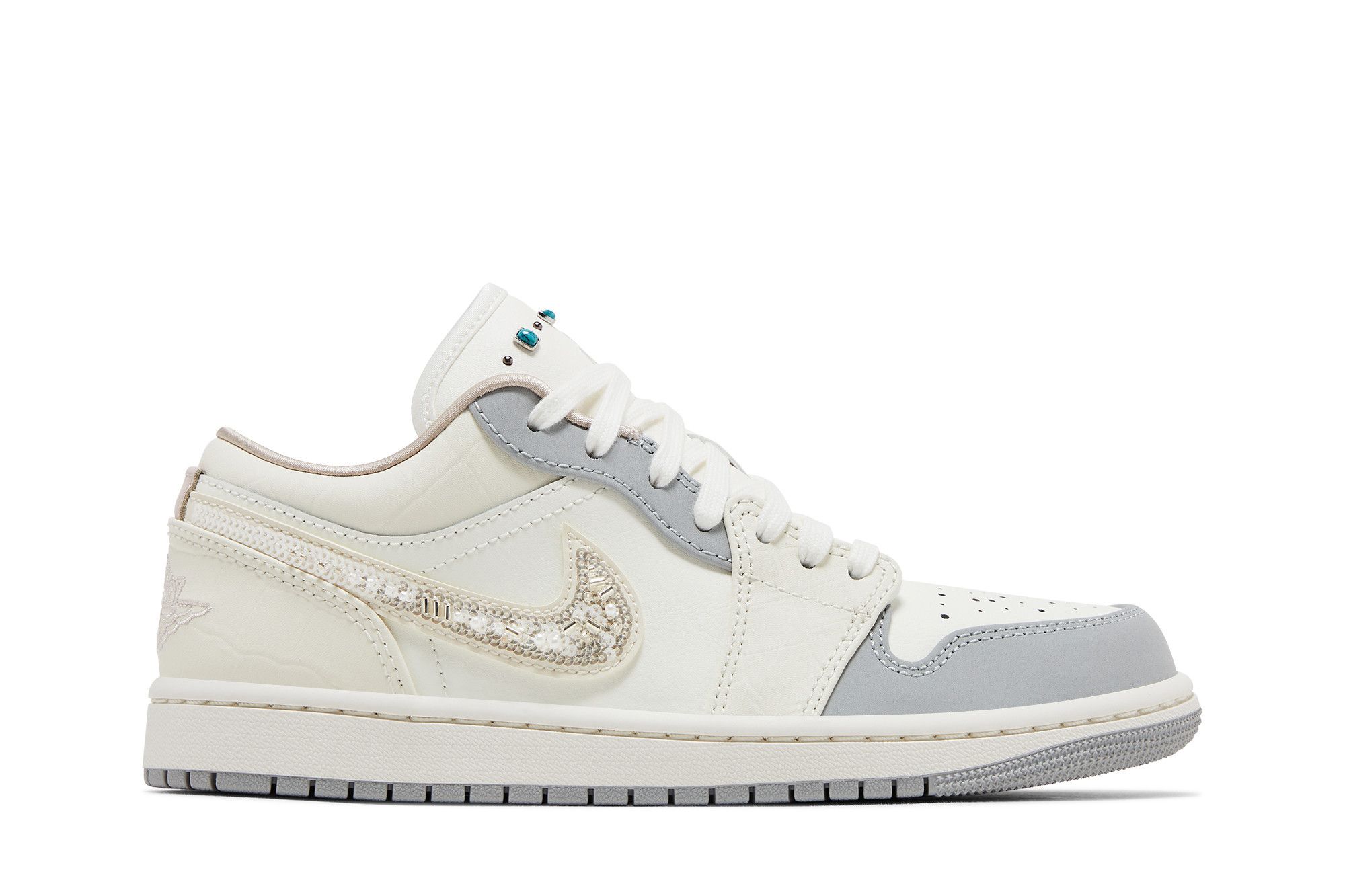 Buy Wmns Air Jordan 1 Low 'Sail Soft Pearl Sequins' - IH7323