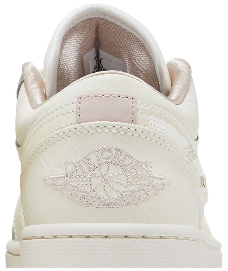 Wmns Air Jordan 1 Low Sail Soft Pearl Sequins