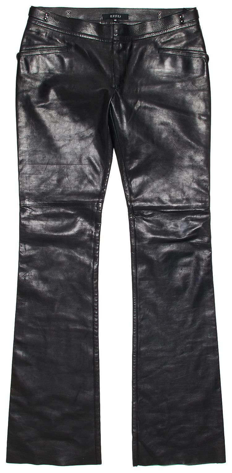 Gucci Leather Pants By Tom Ford Black