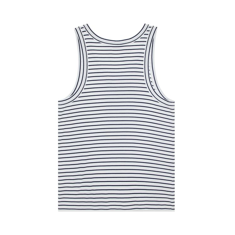 Prada Striped Tank Top WhiteNavy