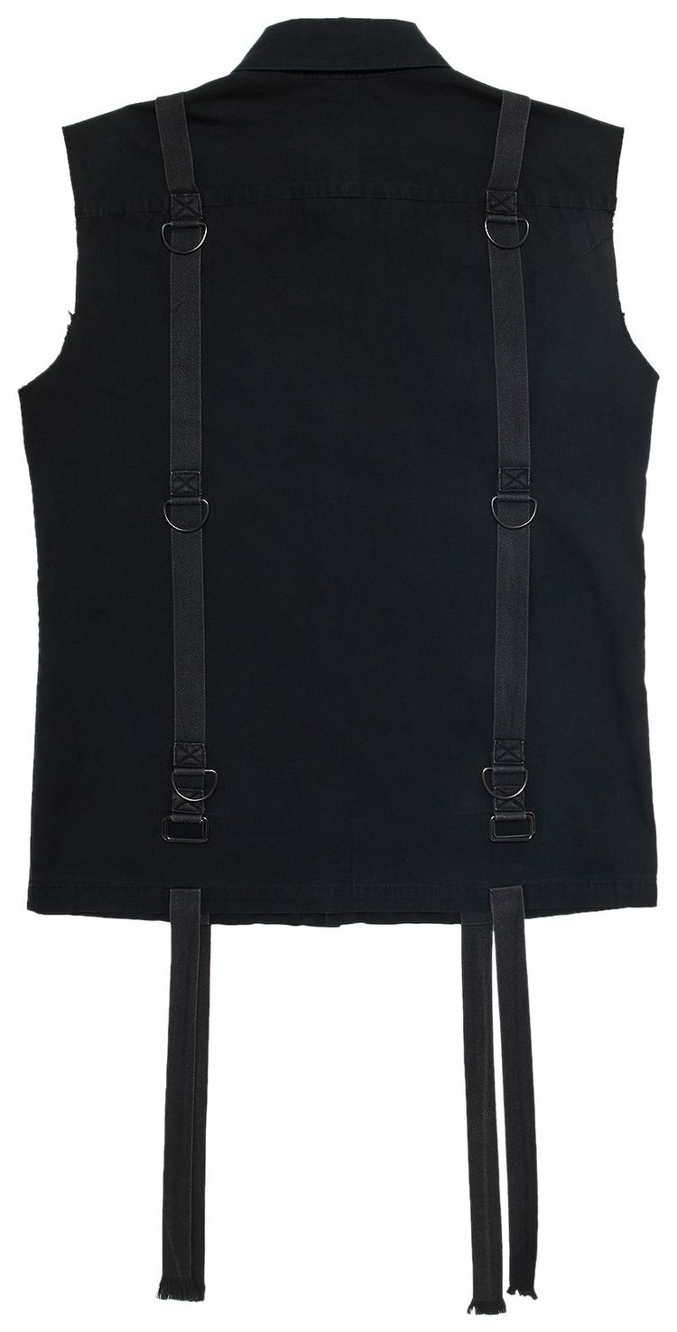 Number Nine Bondage Cutoff Shirt Black