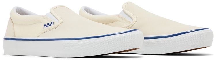 Vans Skate Slip On Checkerboard   Off White