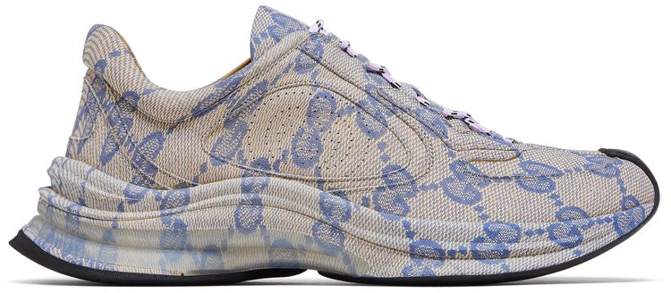 Gucci Wmns Run Sneaker Beige Blue Monogram