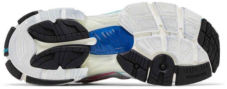 Balenciaga Runner Sneaker Worn Out   White Multi Color