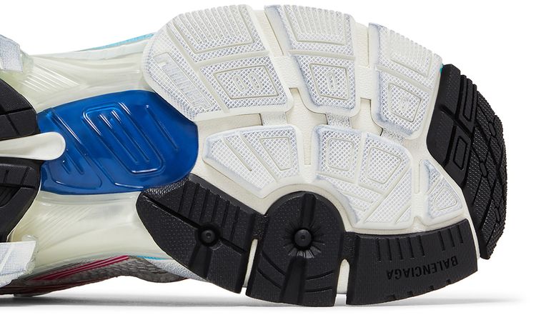 Balenciaga Runner Sneaker Worn Out   White Multi Color