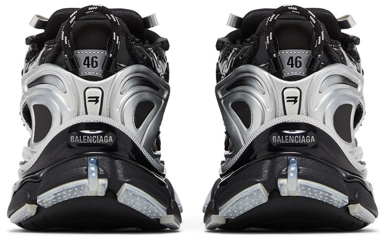 Balenciaga Runner Sneaker Black Silver