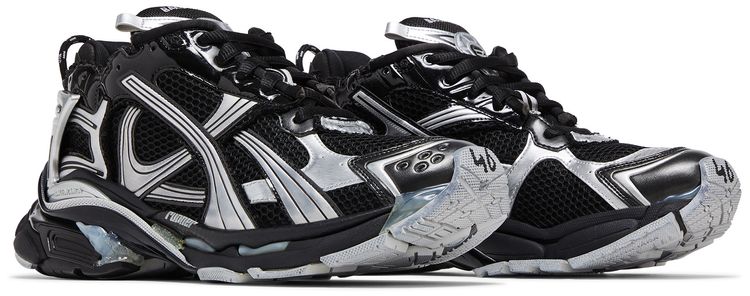 Balenciaga Runner Sneaker Black Silver