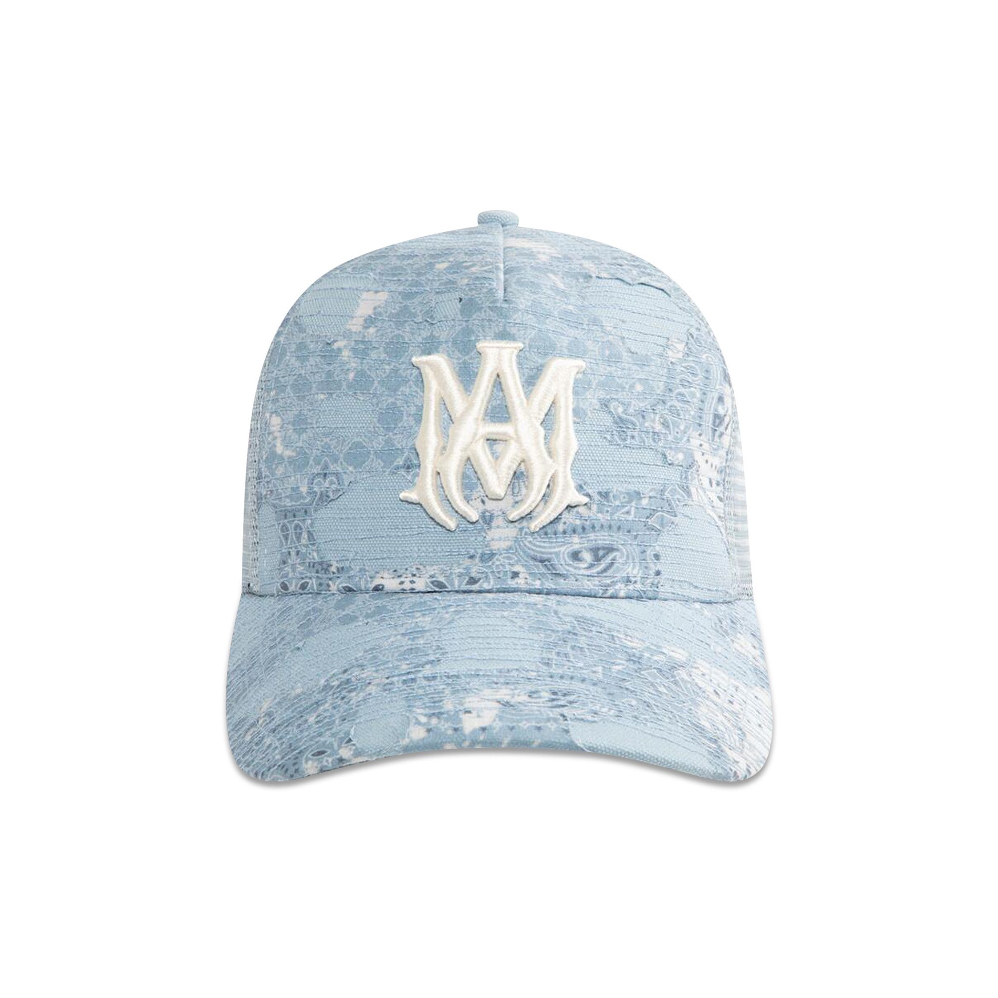Buy Amiri Bandana Repair Trucker Hat 'Ashley Blue' - AMHATR1028