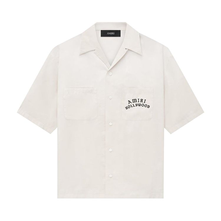 Amiri Hollywood Bowling Shirt Alabaster