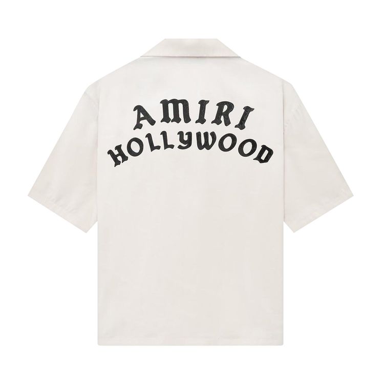 Amiri Hollywood Bowling Shirt Alabaster