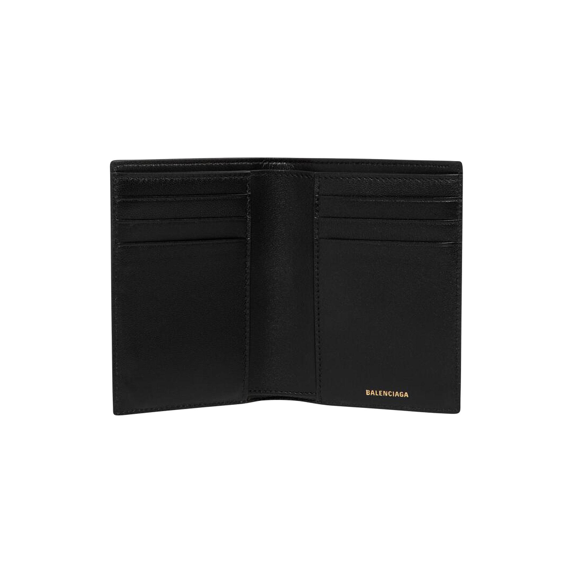 Buy Balenciaga Monaco Vertical Bifold Wallet 'Black' - 766551