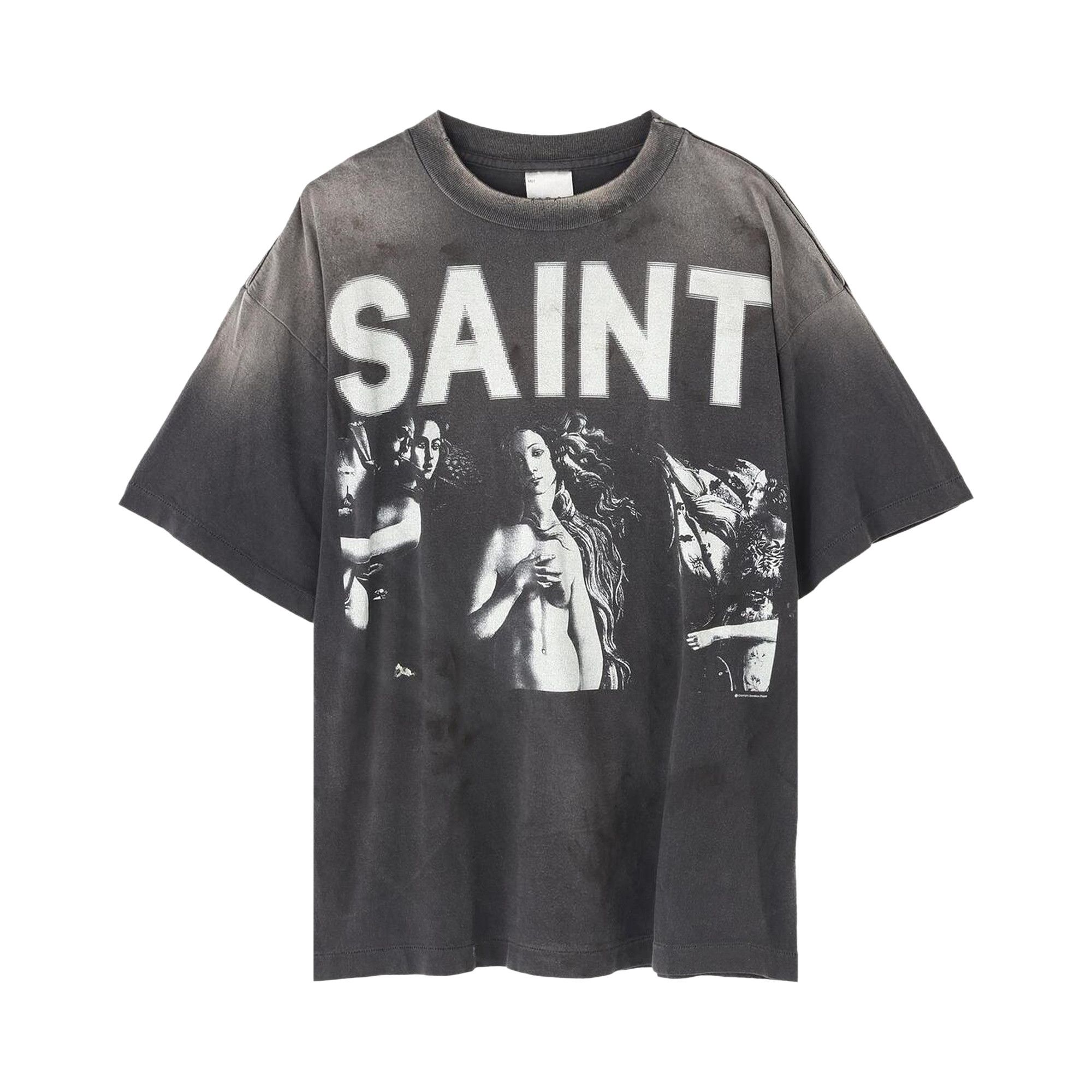 Buy SAINT Mxxxxxx Saint Maria Short-Sleeve Tee 'Black' - SM HR1