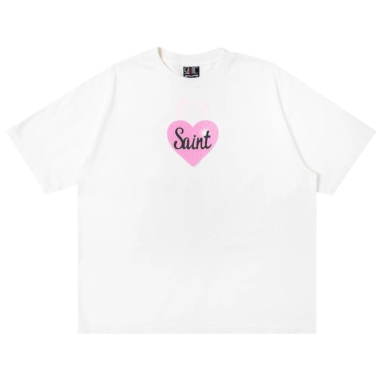 SAINT Mxxxxxx Heart Saint Short Sleeve Tee White