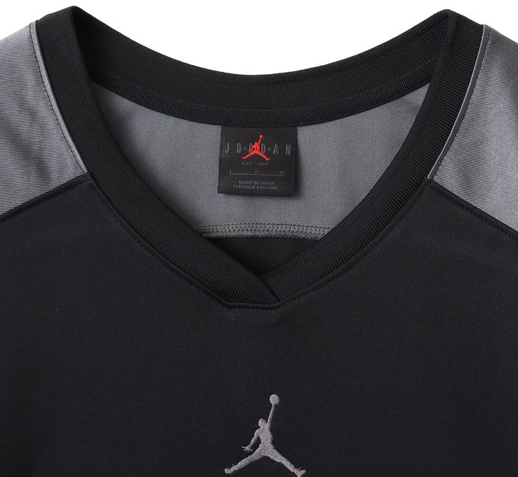 Air Jordan Brooklyn Collegiate Hockey Jersey BlackIron GreyIron Grey