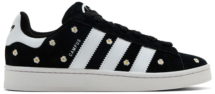 Adidas Wmns Campus 00s Black White Floral Embroidery