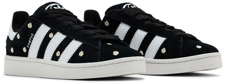 Adidas Wmns Campus 00s Black White Floral Embroidery