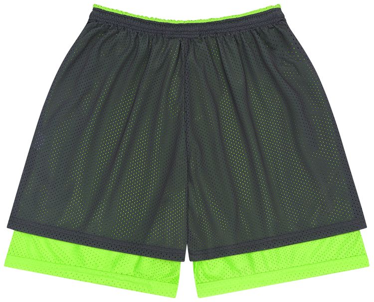 Denim Tears ADG Double Layer Mesh Shorts GreyLime