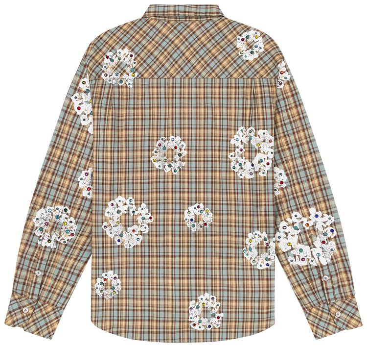 Denim Tears Cotton Wreath Western Button Up Tan