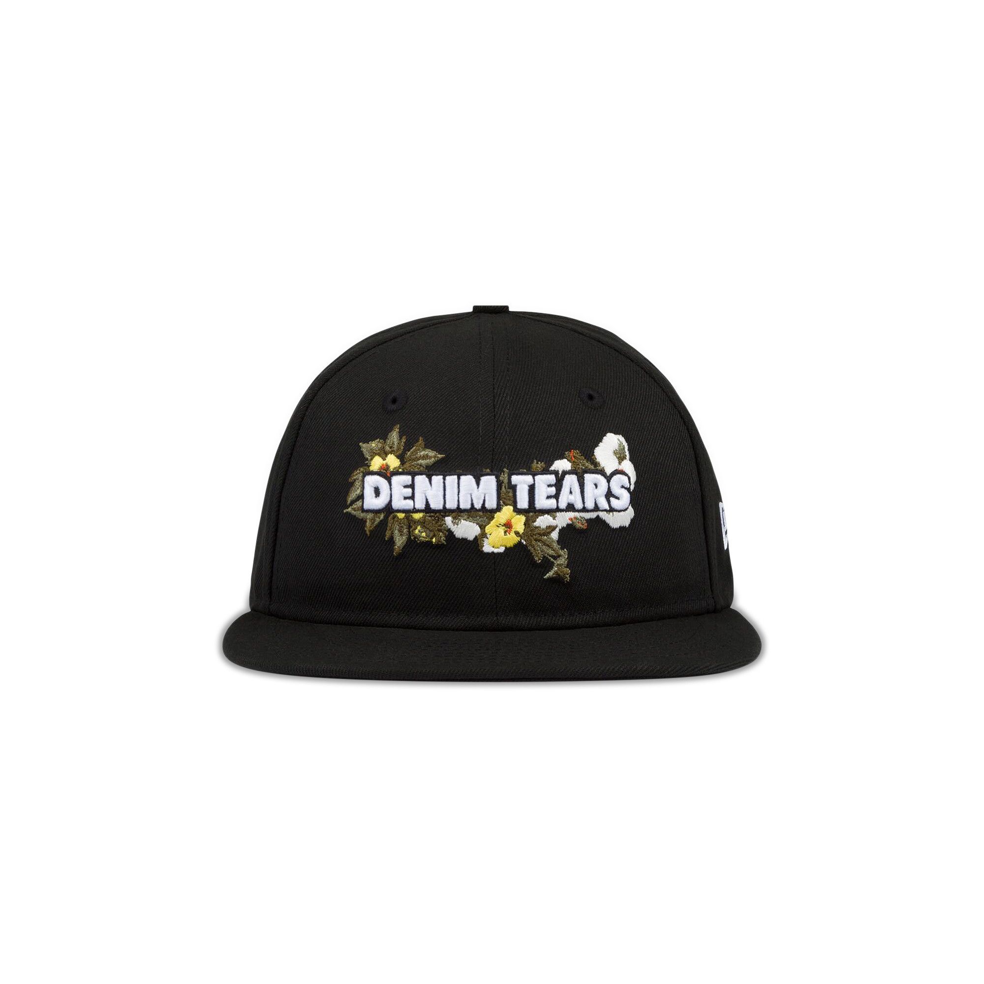 Buy Denim Tears New Era Floral Logo Cap 'Black' - SS25ANE0011169