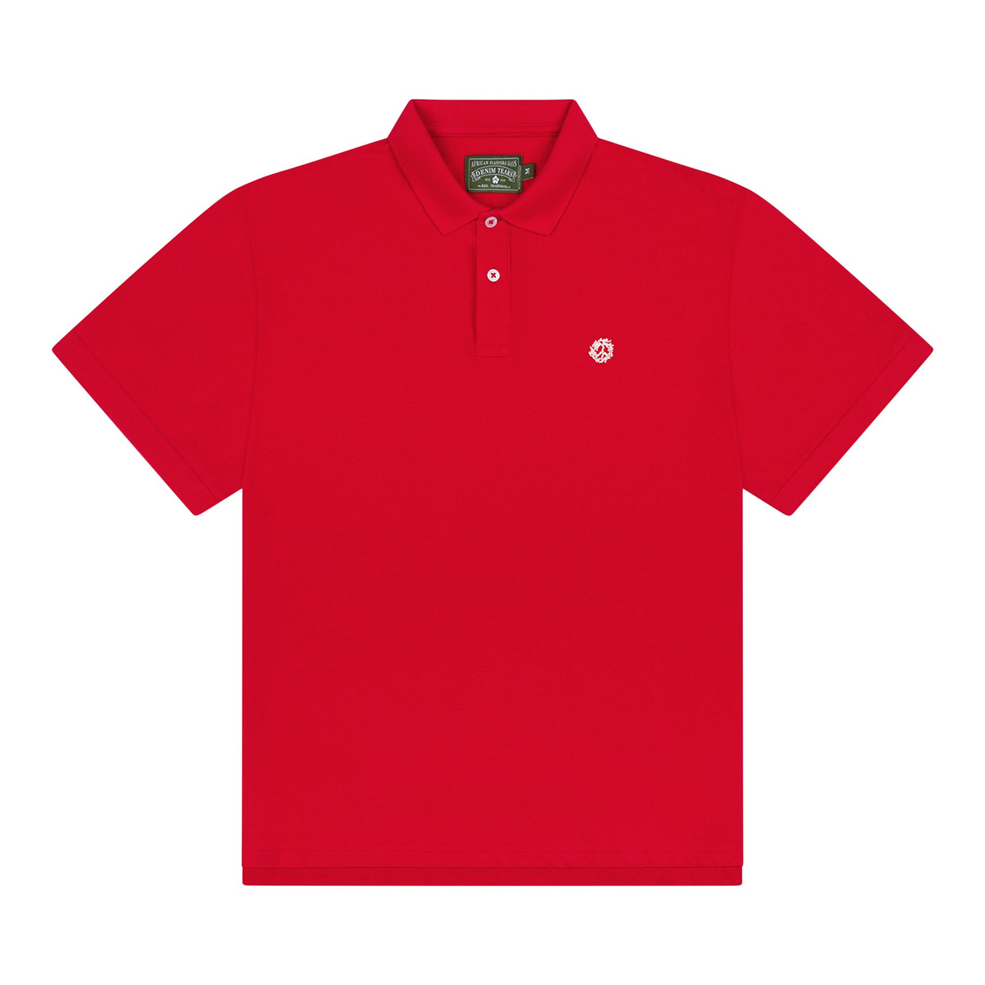 Buy Denim Tears Peace Wreath Polo 'Red' - SS25TKP0031256 | GOAT