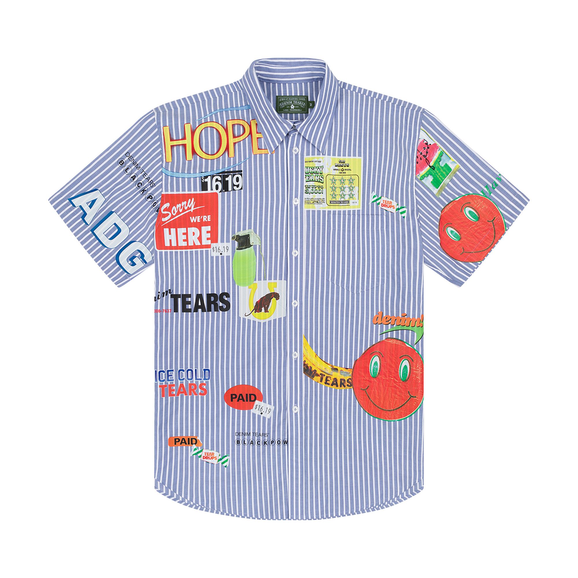 Buy Denim Tears Sweet Corner Short Sleeve Shirt 'Blue
