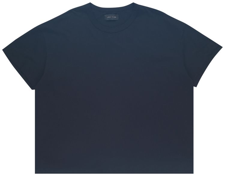 Les Tien Binded Neck Oversized T Shirt Jet Black