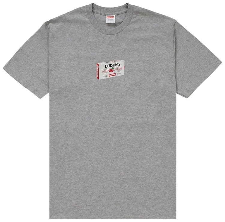 Supreme Ludens Tee Heather Grey
