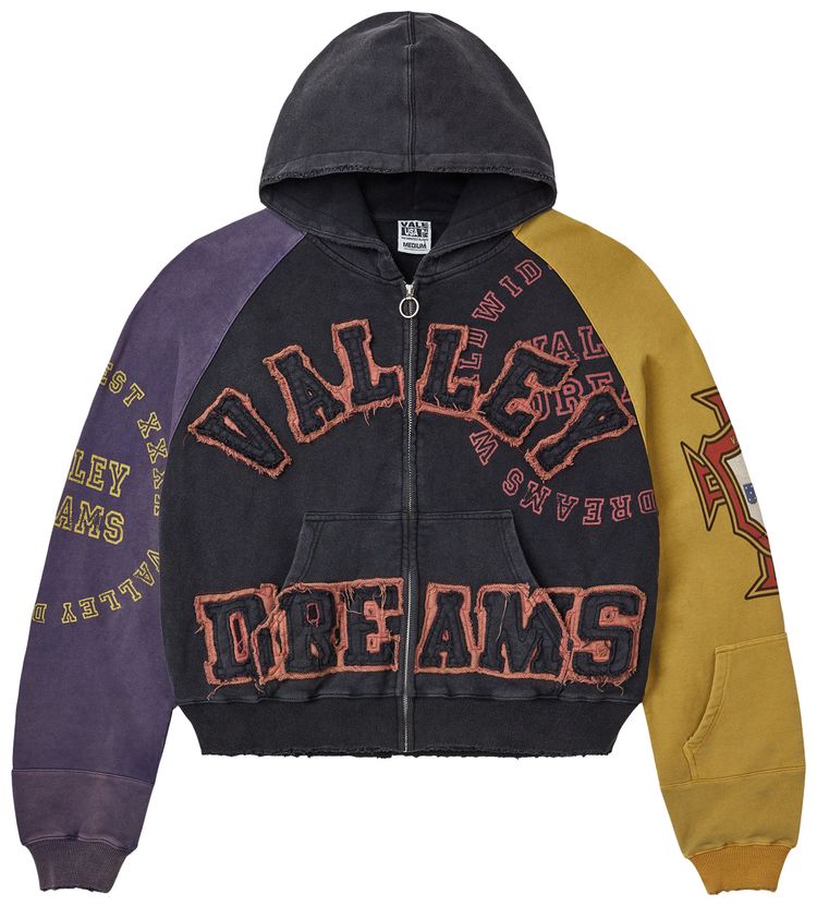 Vale Forever Crest Zip Up PurpleBlackYellow