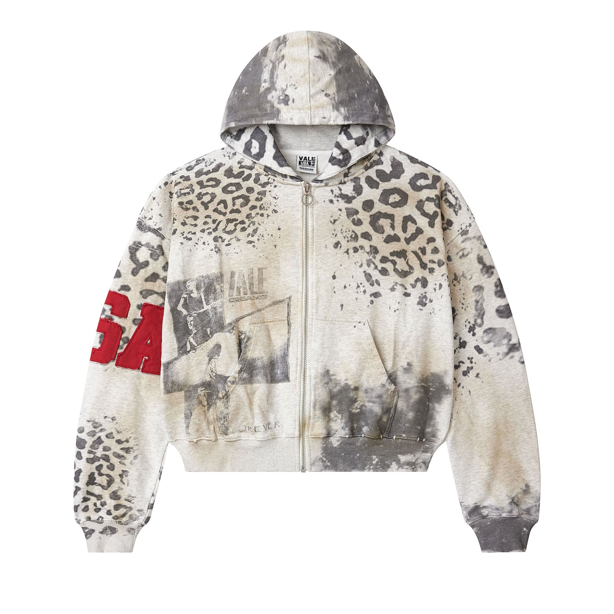 Buy Vale Forever Cheetah Zip Up 'Grey' - VALE 08 007 CZU GY | GOAT