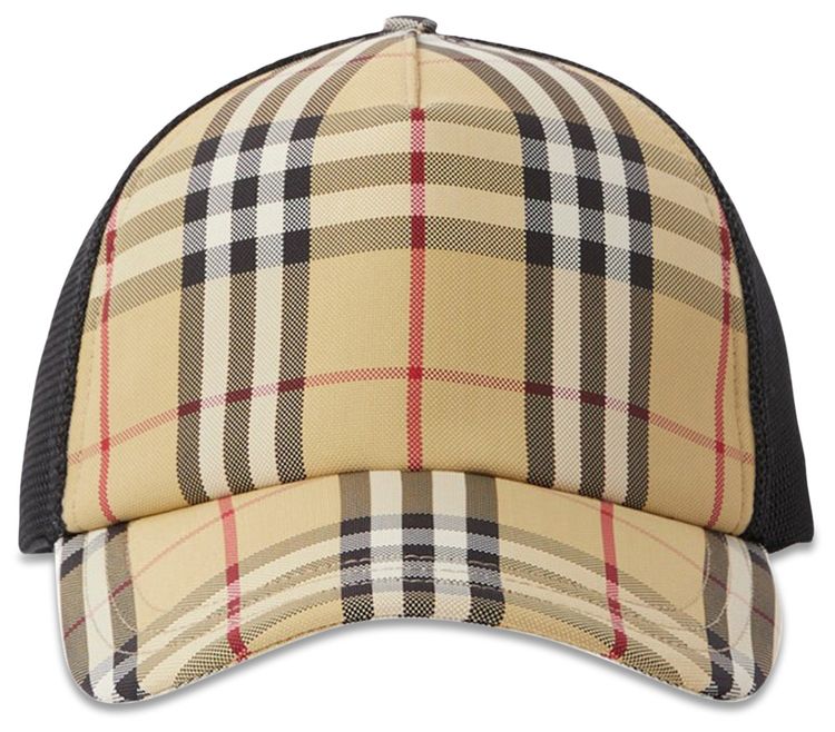 Burberry Check and Mesh Cap Archive Beige