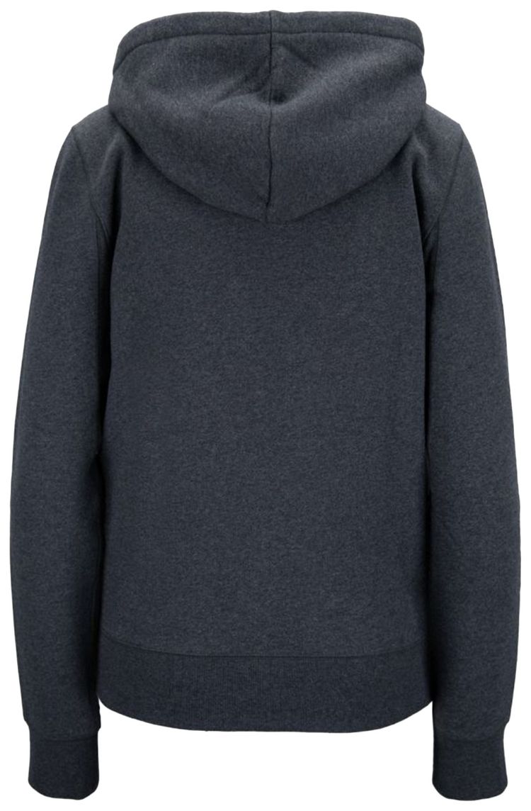 Burberry Clarendon Check Hood Zip Up Hoodie Grey