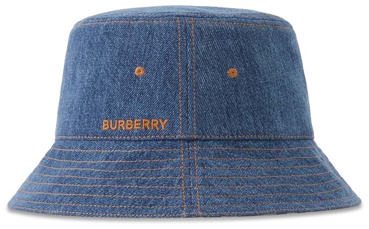 Burberry Denim Bucket Hat Blue