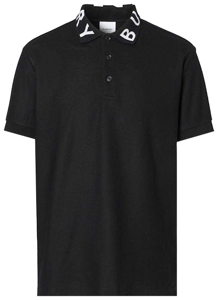 Burberry Ryland Collar Logo Polo Black