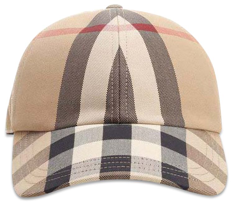 Burberry Vintage Check Baseball Cap Tan