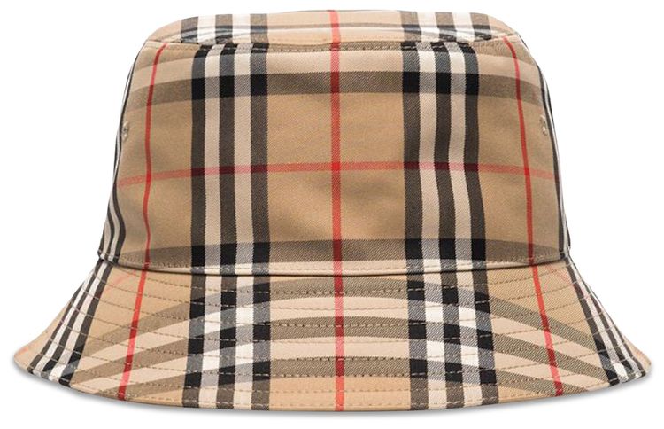 Burberry Vintage Check Bucket Hat Archive Beige