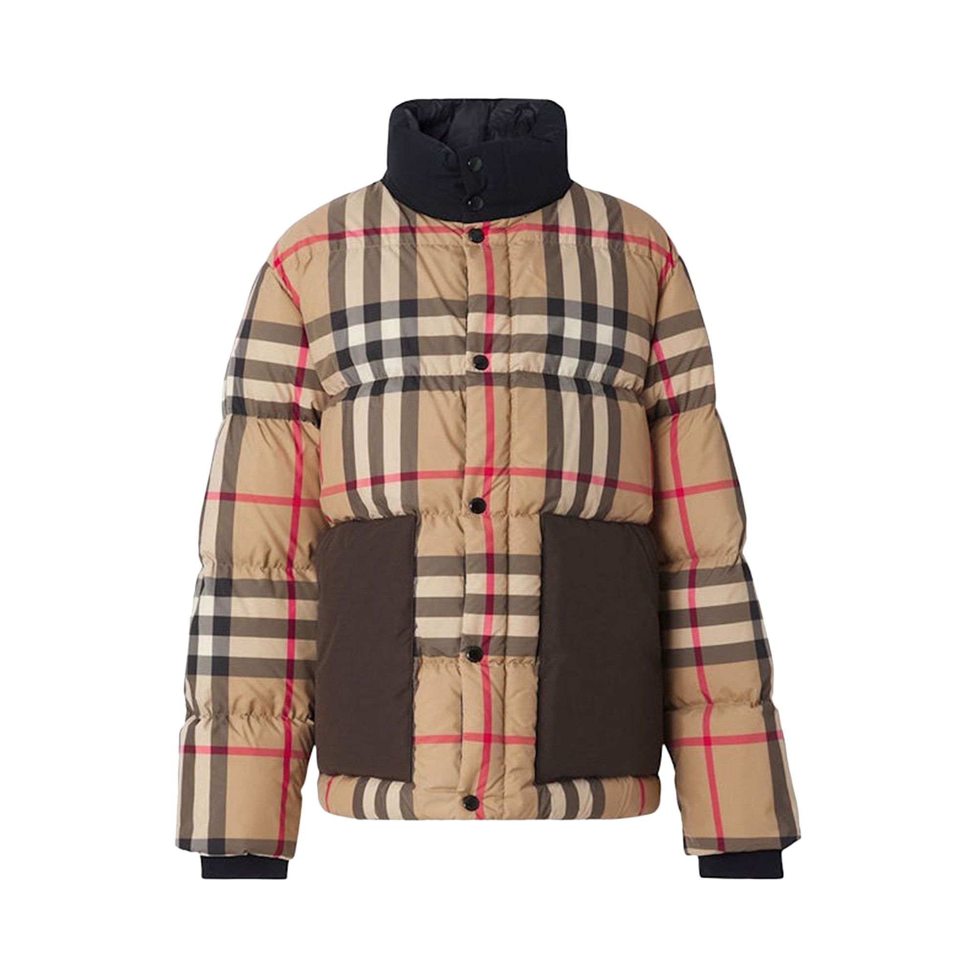 Buy Burberry Vintage Check Puffer Jacket 'Archive Beige