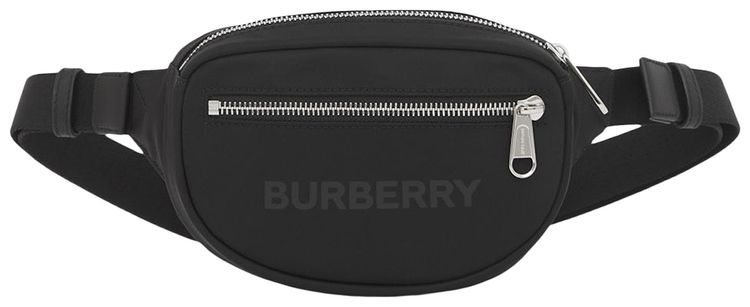 Burberry Logo Print Nylon Cannon Bum Bag Black