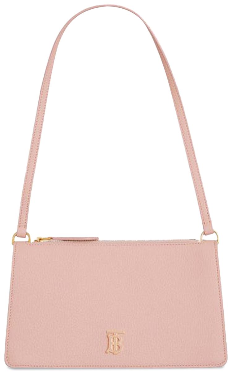 Burberry Mini TB Grainy Leather Pouch Handbag Pink