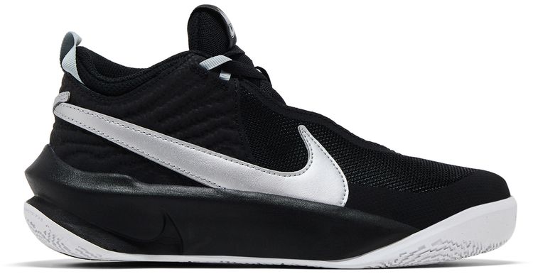 Nike Team Hustle D10 GS Black Metallic Silver