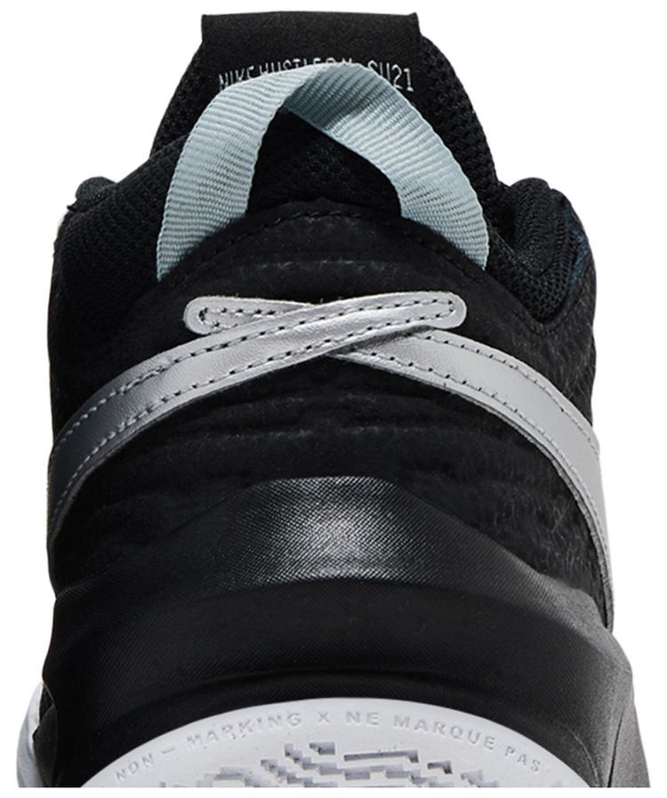 Nike Team Hustle D10 GS Black Metallic Silver