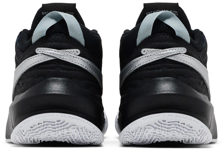 Nike Team Hustle D10 GS Black Metallic Silver