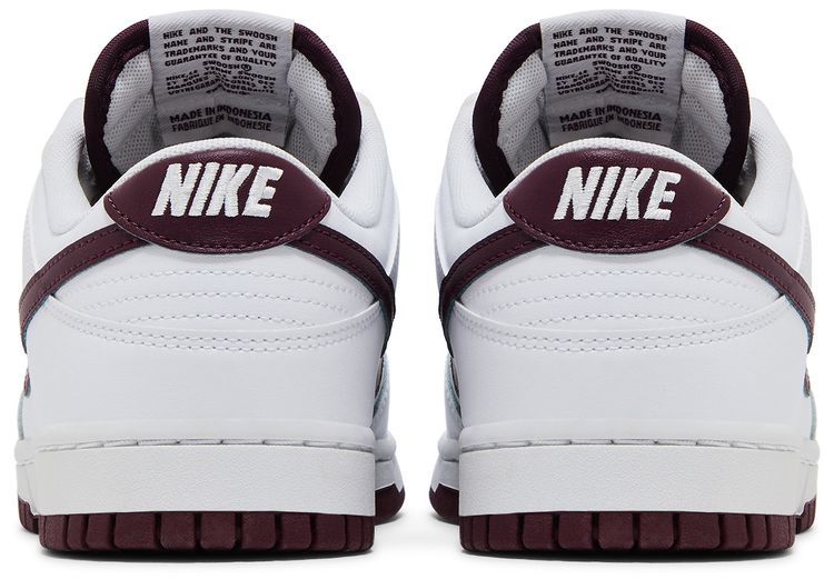 Nike Dunk Low White Night Maroon