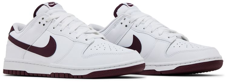 Nike Dunk Low White Night Maroon