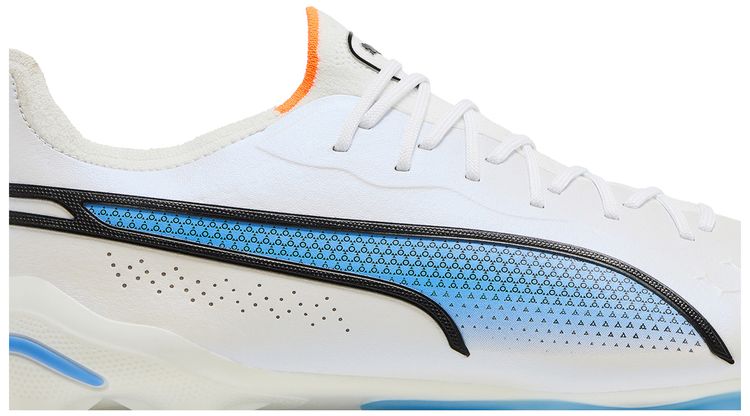 Puma King Ultimate FG AG White Blue Glimmer